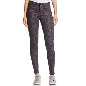 J Brand Rose Pattern Skinny Jeans